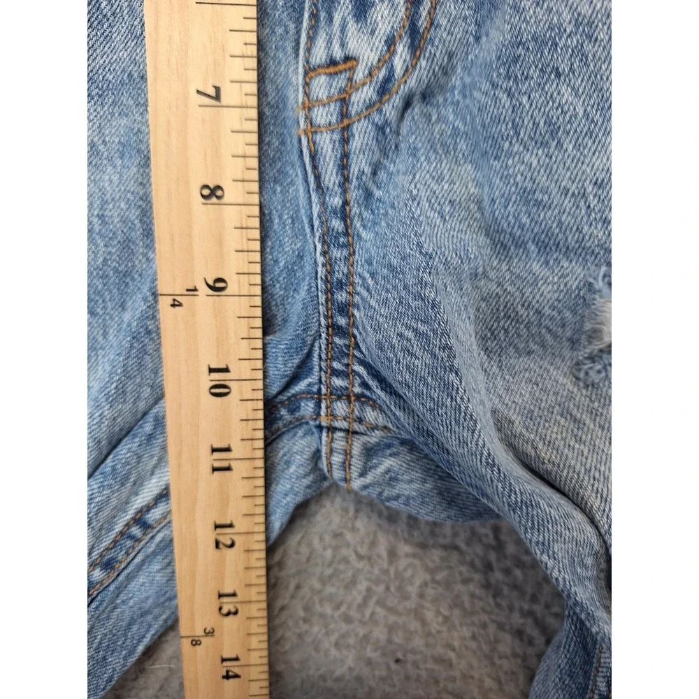 Aéropostale Jeans Womens‎ 00 Red (Fits 25x29.5) Denim Distressed Straight Leg